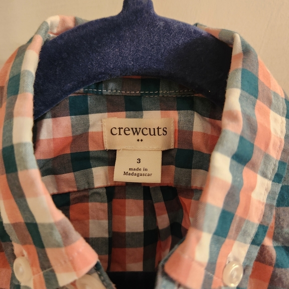 Crewcuts button down poplin 3T 🐇🐣 - Picture 2 of 2